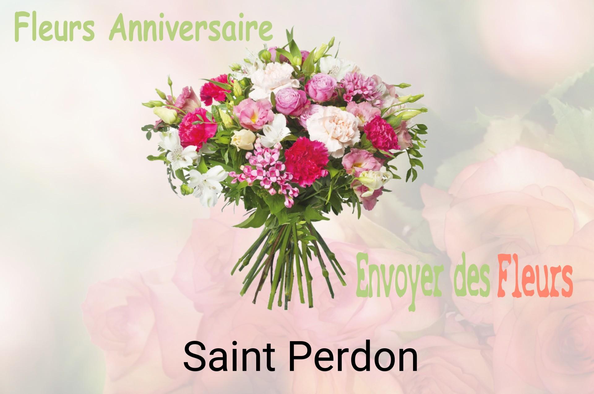 Bouquet de fleurs d’anniversaire livré à Saint-Perdon