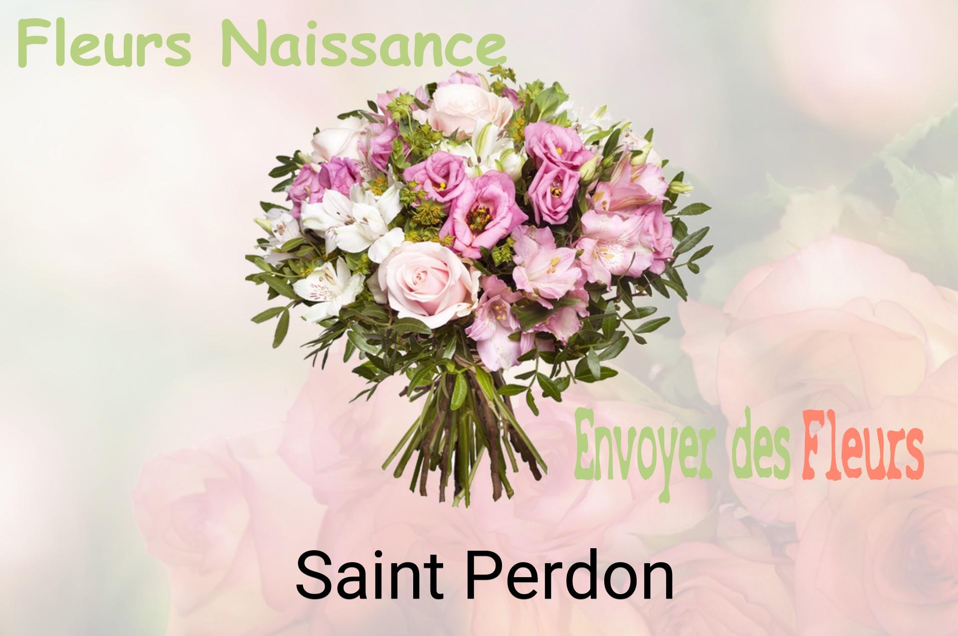 Bouquet de fleurs de naissance livré à Saint-Perdon